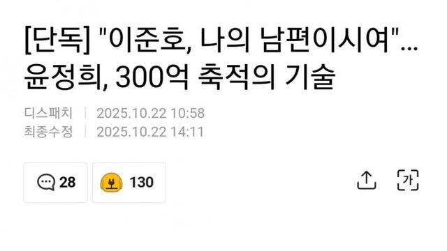 배우 윤정희, 300억 축적의 비밀...