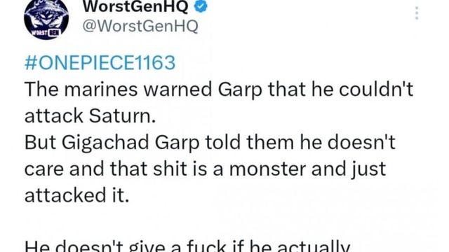 (스포) 원피스 새로나온 몽키 D 가프의 행적