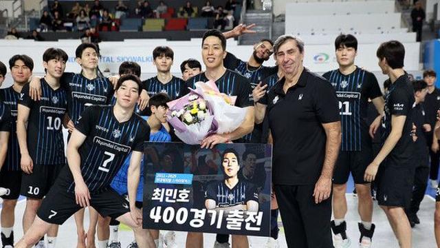 현대캐피탈에서만 400경기 뛴 최민호 