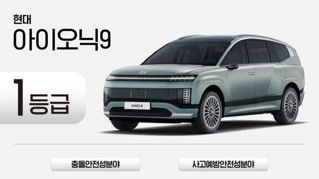 TS 안전도 평가, 현대 아이오닉9·팰리세이드 1등급