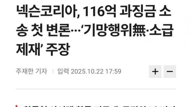 메이플 확률조작 116억과징금 소송 첫 변론 입갤