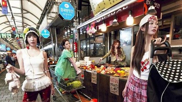 터널 빠져 나온 르세라핌, 스파게티처럼 휘감네