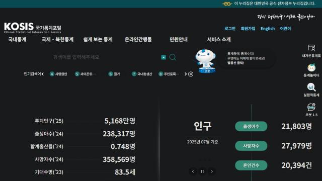 국가데이터처, KOSIS 복구 완료…24일부터 정상 운영
