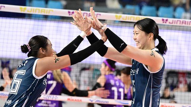 '이지윤 데뷔' 프로배구 도로공사, '이나연 복귀' 흥국생명에 승리