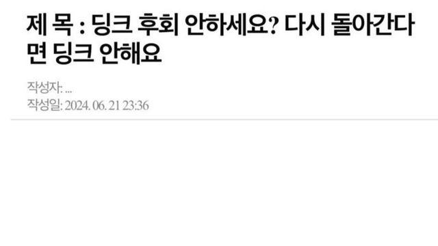 어느 딩크 부부의 이야기