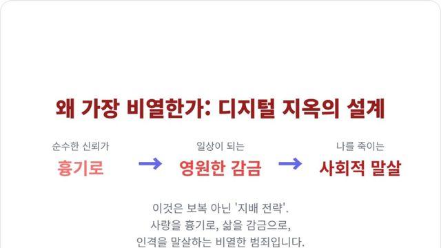 유포 협박 공포, 디지털 성범죄는 가장 비열한 폭력이다