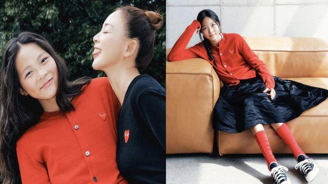 추사랑, 14세에 170㎝ 모델 포스…야노 시호와 화보