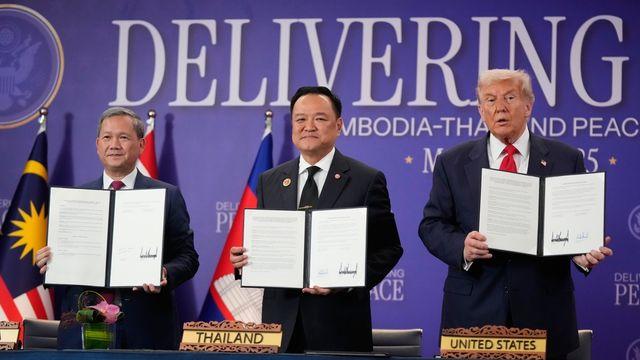 트럼프, 태국-캄보디아 휴전협정식 주재…