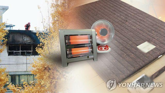 5년간 충남서 전열기기 관련 화재 191건 발생…전기열선 83건