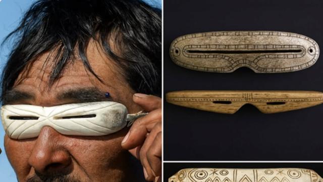 옛날 이누이트족들이 쓰던 안경