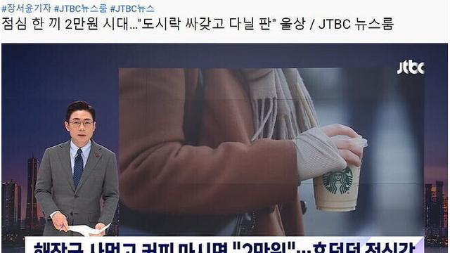 드디어 도래한 점심 2만원 시대.
