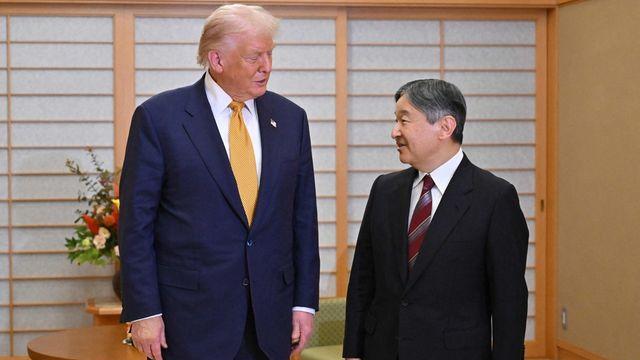 트럼프, 나루히토 일왕 면담…