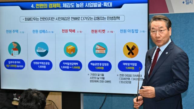 주택, 택배, 아침밥... 단돈 ‘천원’으로 가능한 인천시 천원 정책