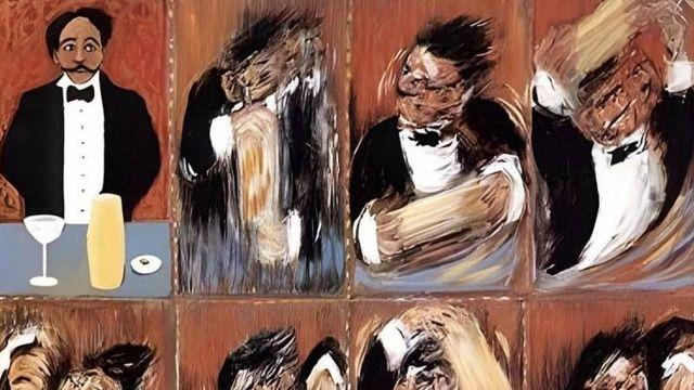 프랑스 화가가 그린 바텐더