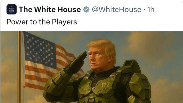 백악관 공식 트윗 근황