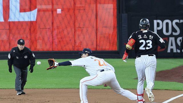 LG 오스틴, 작년 PO부터 '가을 야구' 26타수 1안타…타율 0.038