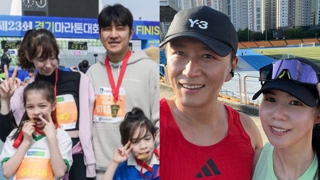 '암투병' 안나·진태현, 건강 되찾고 달린다…♥가족과 희망의 마라톤 '감동' [엑's 이슈]
