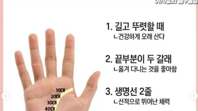 재미로 보는 손금 보는 방법,,