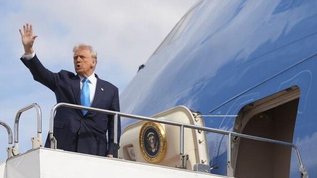 트럼프 전용기 한국 향발…1박2일 방한 돌입