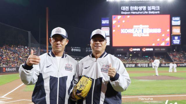 우승 기운 불어 넣은 '레전드' 구대성 