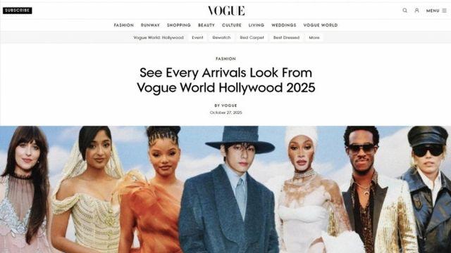 BTS 뷔, 한복 재해석 美보그 센터 차지…‘케데헌’ 감독 “사자보이즈 진우!” [왓IS]