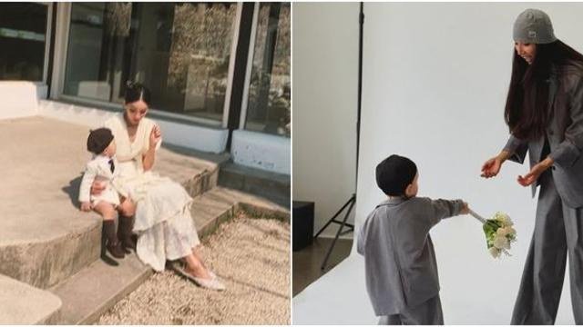 문가비, 정우성과 사이에서 낳은 아들 모습 공개