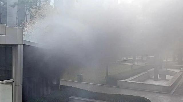 하남 망월동 아파트 지하주차장 화재 초진…