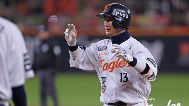 '감기 투혼' 발휘한 한화 최재훈 