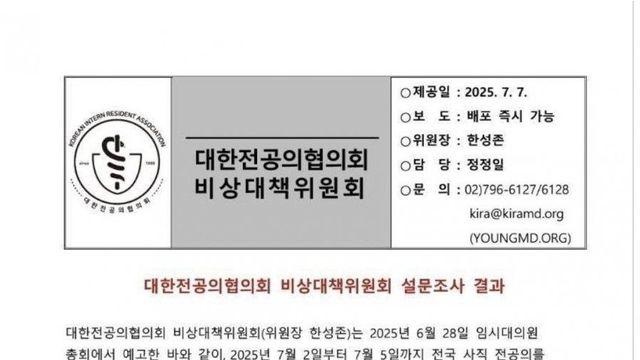 역겨운 대한전공의협의회 복귀 조건