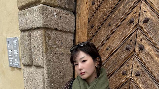 패딩, 겨울 모자 조합은 레드벨벳 슬기를 참고하세요