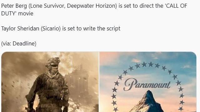 '콜 오브 듀티' 실사 영화 연출 및 각본 확정