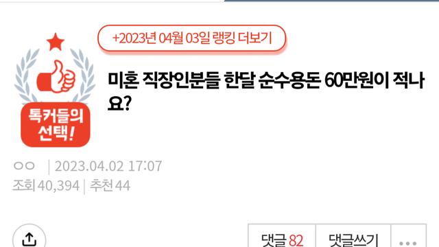 미혼 직장인분들 한달 순수용돈 60만원이 적나요?