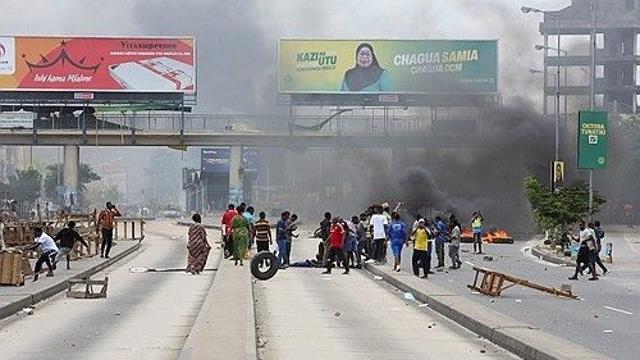 탄자니아서 사흘째 '제1·2야당 뺀' 대선 항의 시위