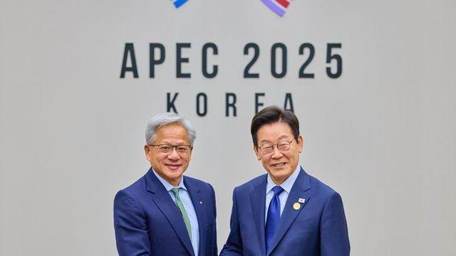 李대통령, 젠슨 황 접견…