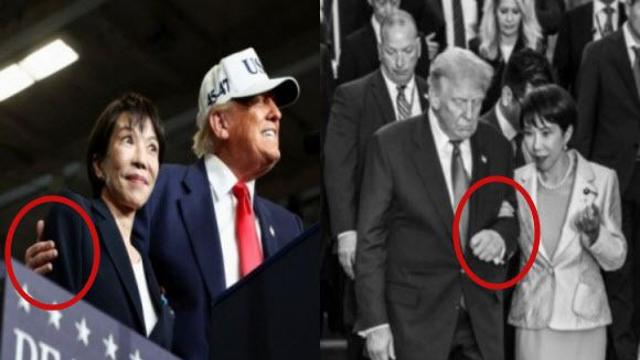 “이 정도 신체 접촉은 비정상적”…트럼프 팔짱 낀 日총리 ‘시끌’