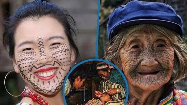 '납치 피하려 얼굴에 문신'…12세에 얼굴 문신한 여성들?