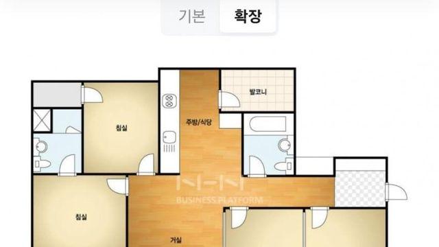 24평 방4개 욕실2개 평면 아파트 .jpg