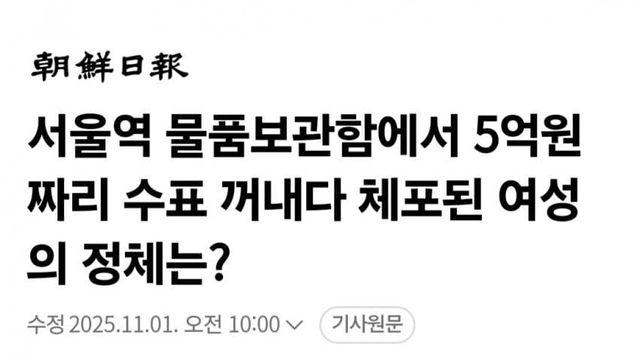 보이스피싱 현금전달책하다가 걸린 한국여자