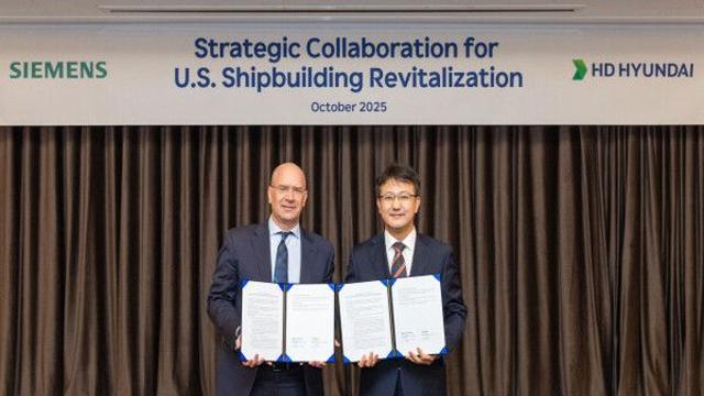 HD현대·지멘스, 스마트 기술로 美 조선업 부활 이끈다