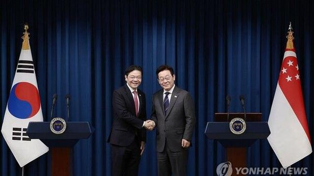 한-싱가포르, 전략적 동반자 관계 격상…디지털·안보 협력 강화