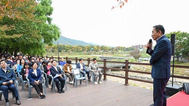 의정부시의회, 호원천 생태하천 복원 준공식 참석