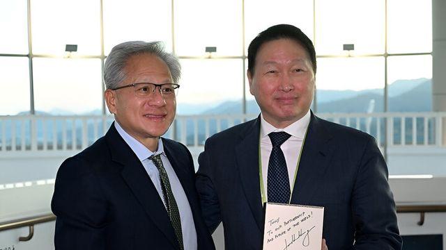 최태원 “AI 제조 표준 만든다”···엔비디아와 글로벌 테스트베드 선언