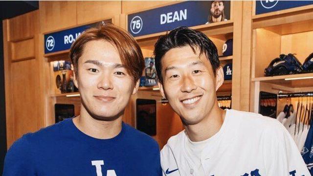 LA 다저스 우승을 본 손흥민 반응