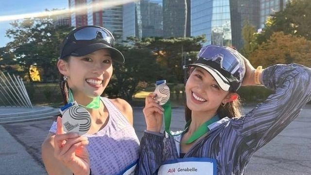 1심 패소 후... 뉴진스 다니엘, 마라톤 완주 ‘기쁨 만끽’