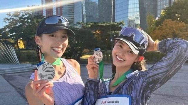 뉴진스 다니엘, 1심 패소 후 근황…마라톤 완주 밝은 미소