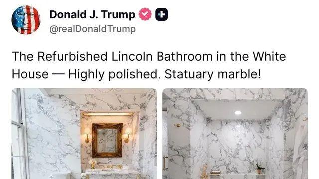트럼프 백악관의 욕실 공개.jpg,,