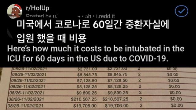 미국에서는 절대 아프면 안되는 이유.