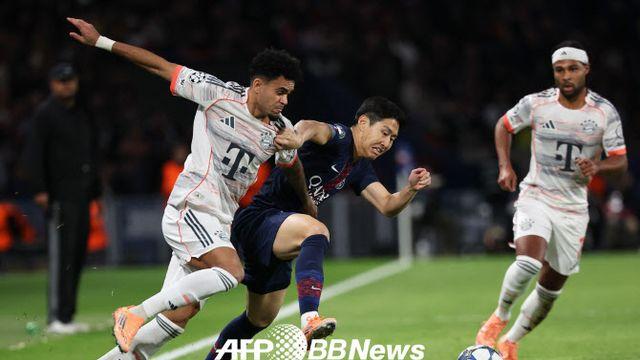 '이강인 빛바랜 첫 도움'  PSG, 10명 싸운 뮌헨에 무릎...김민재 교체출전
