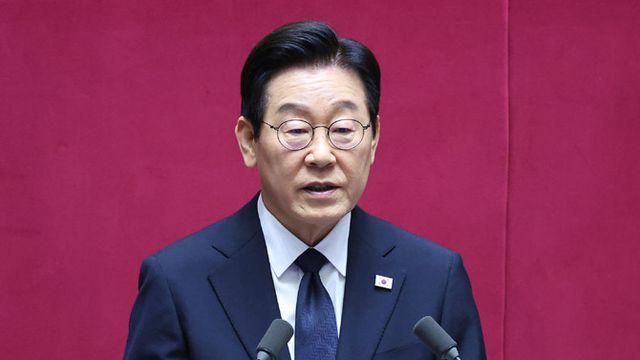 李, 국회 시정연설서 