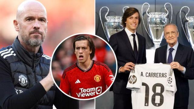 텐 하흐 맨유 인생 최악의 실수! ‘레알 주전’ 카레라스 외면→말라시아 중용+레길론 영입